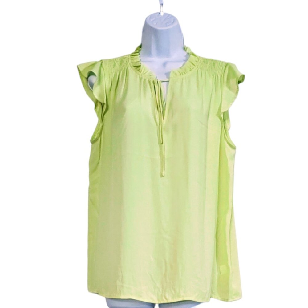 Ruffle Sleeve Tie Front blouse